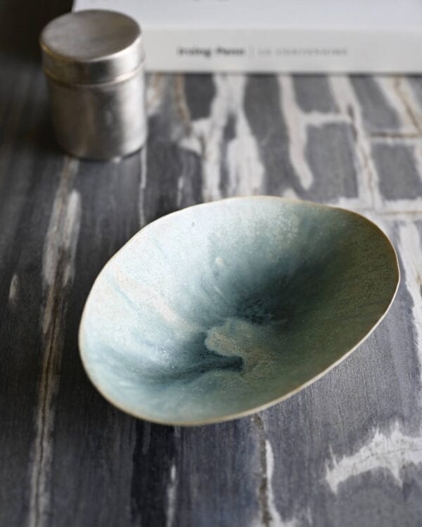Coupe en céramique par Fabienne Rossi, céramiste, Porto-Vecchio, Corse